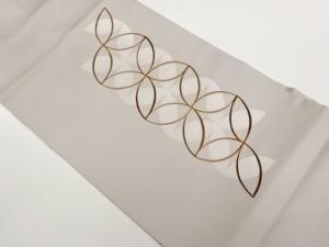 塩瀬金彩七宝模様名古屋帯